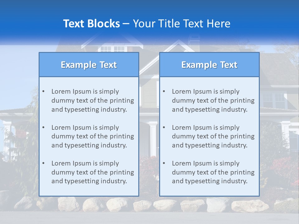 Green Brick City PowerPoint Template