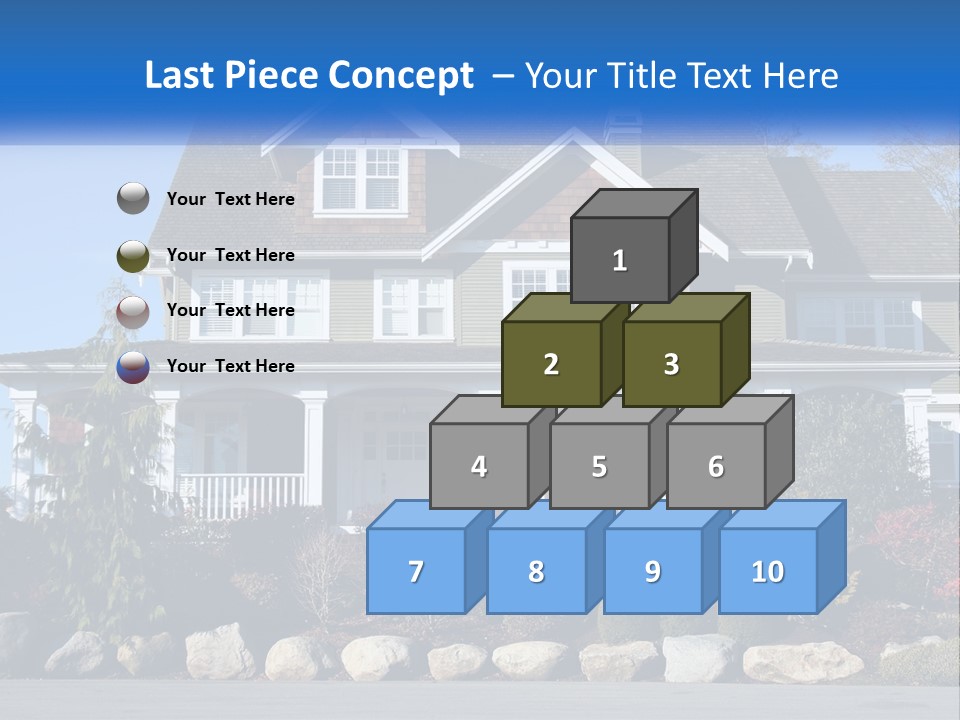 Green Brick City PowerPoint Template