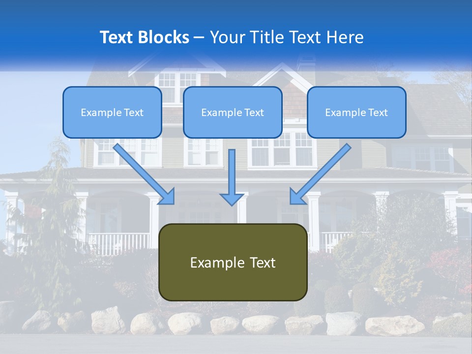 Green Brick City PowerPoint Template