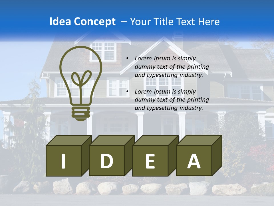 Green Brick City PowerPoint Template