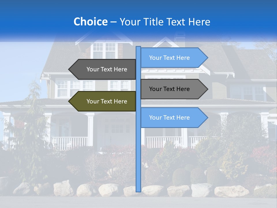 Green Brick City PowerPoint Template