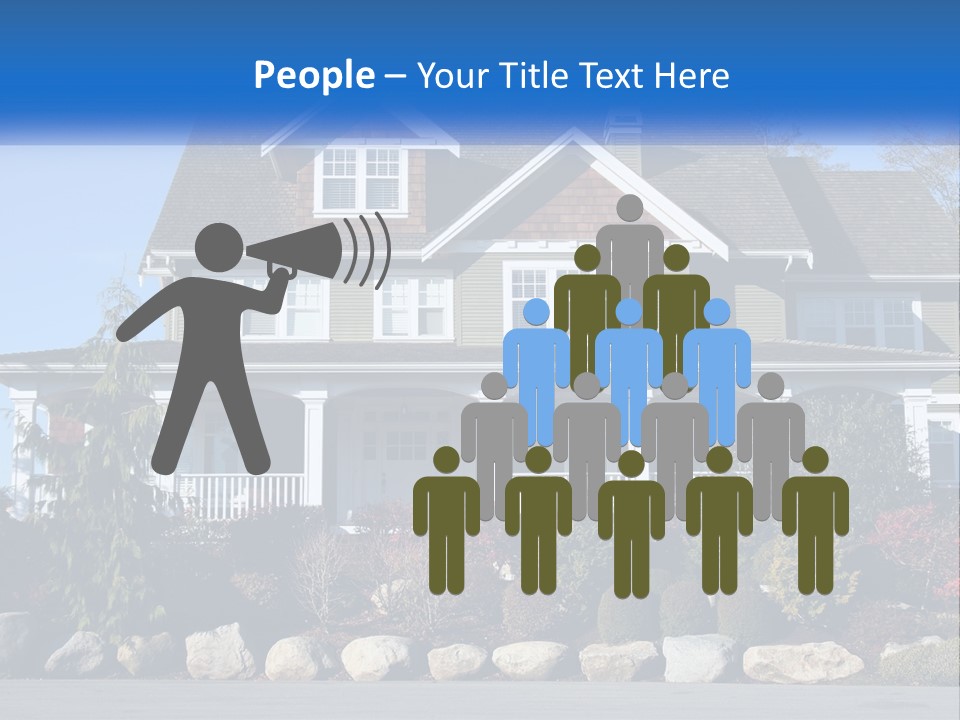 Green Brick City PowerPoint Template