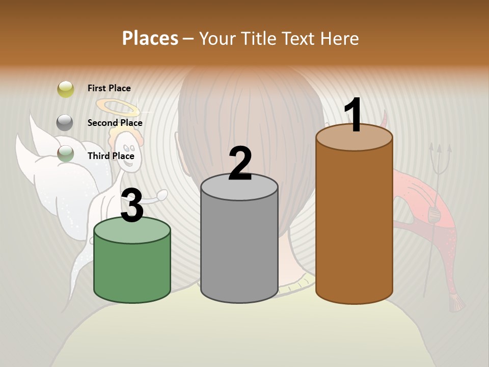 Hell Illustration Lie PowerPoint Template