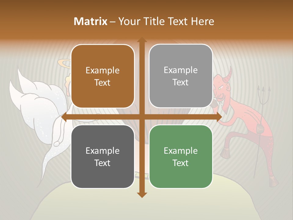 Hell Illustration Lie PowerPoint Template