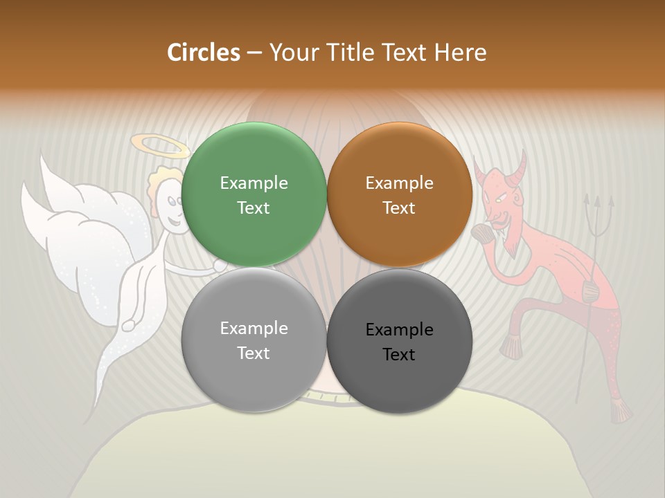 Hell Illustration Lie PowerPoint Template