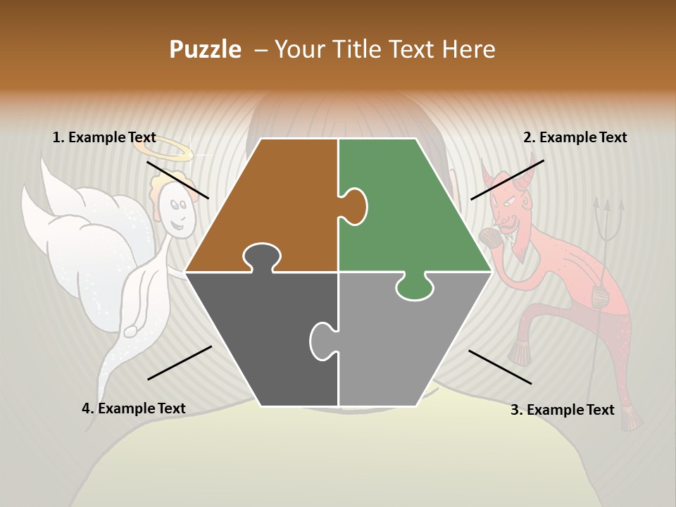 Hell Illustration Lie PowerPoint Template