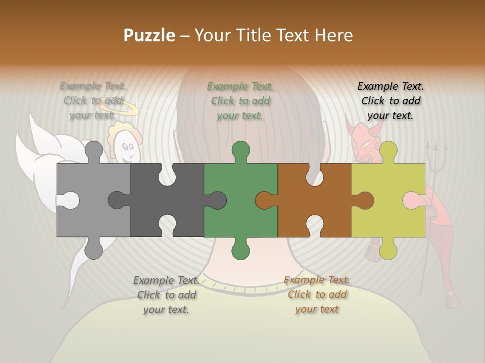 Hell Illustration Lie PowerPoint Template