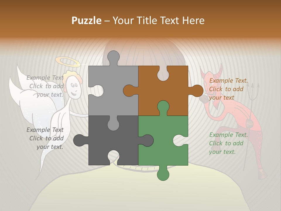 Hell Illustration Lie PowerPoint Template