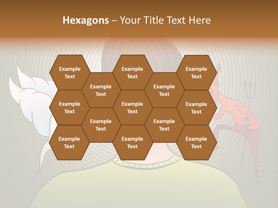 Hell Illustration Lie PowerPoint Template