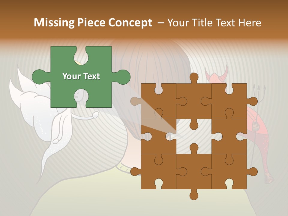 Hell Illustration Lie PowerPoint Template