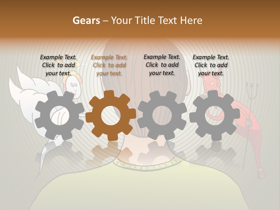 Hell Illustration Lie PowerPoint Template