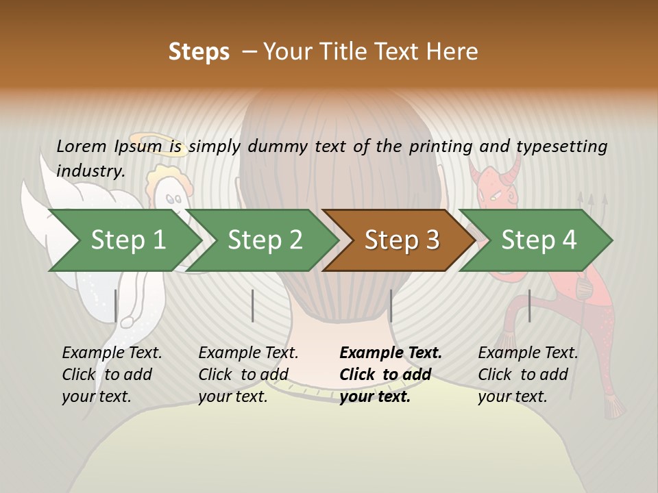 Hell Illustration Lie PowerPoint Template