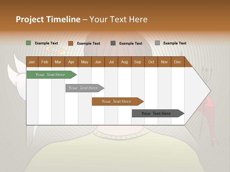 Hell Illustration Lie PowerPoint Template