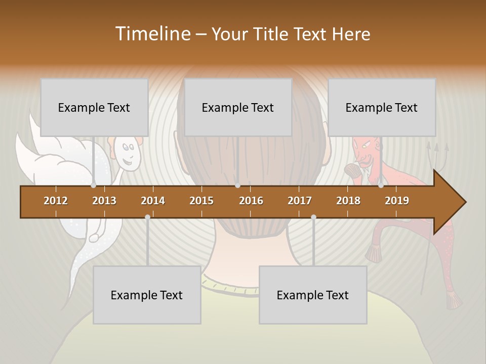 Hell Illustration Lie PowerPoint Template