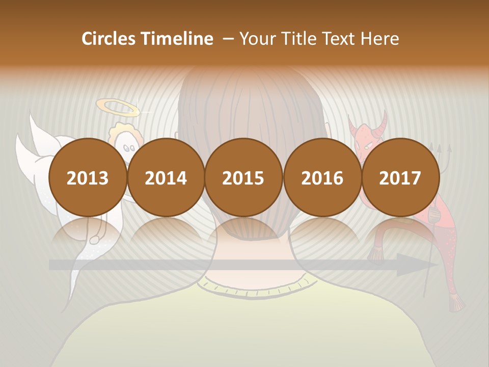 Hell Illustration Lie PowerPoint Template