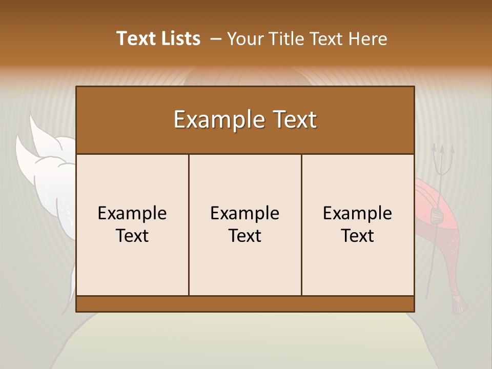 Hell Illustration Lie PowerPoint Template