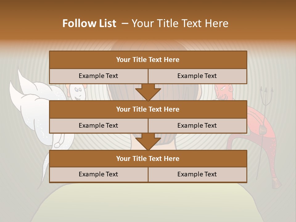 Hell Illustration Lie PowerPoint Template