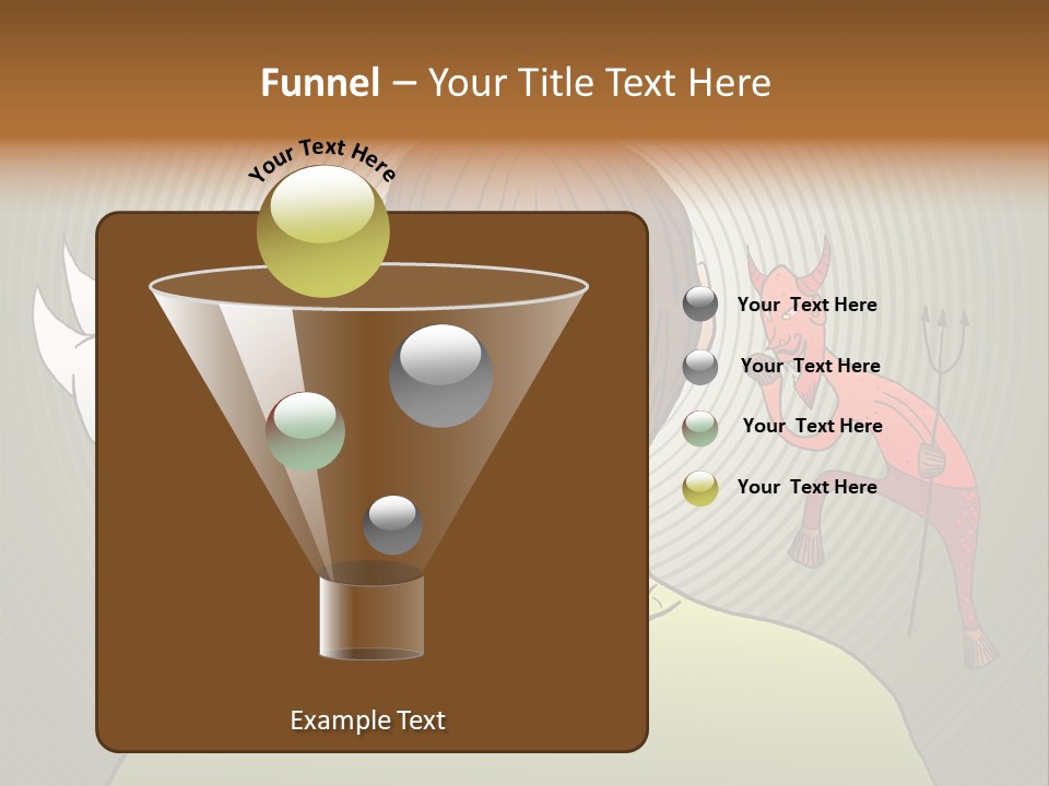 Hell Illustration Lie PowerPoint Template