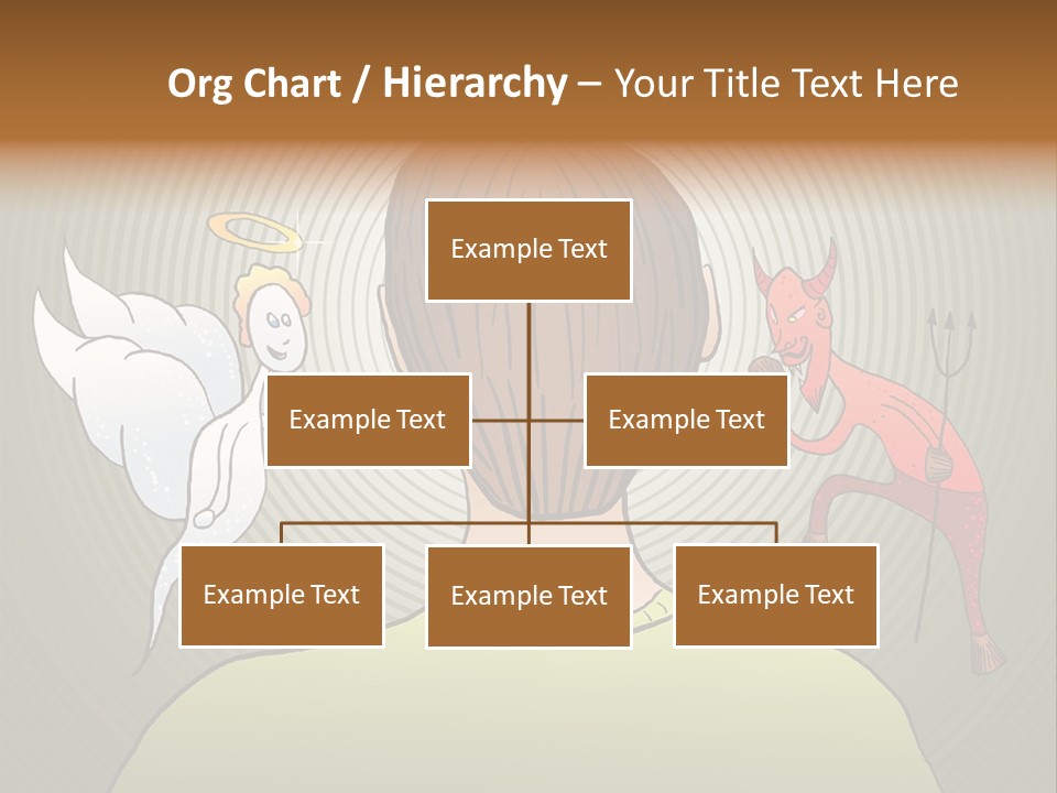Hell Illustration Lie PowerPoint Template