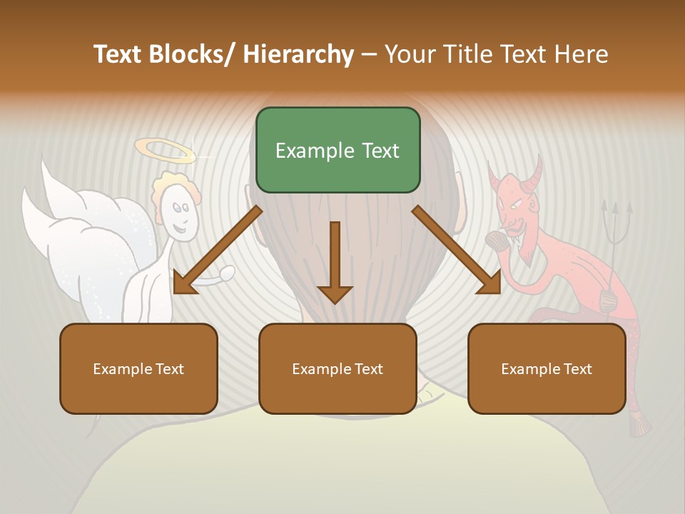 Hell Illustration Lie PowerPoint Template
