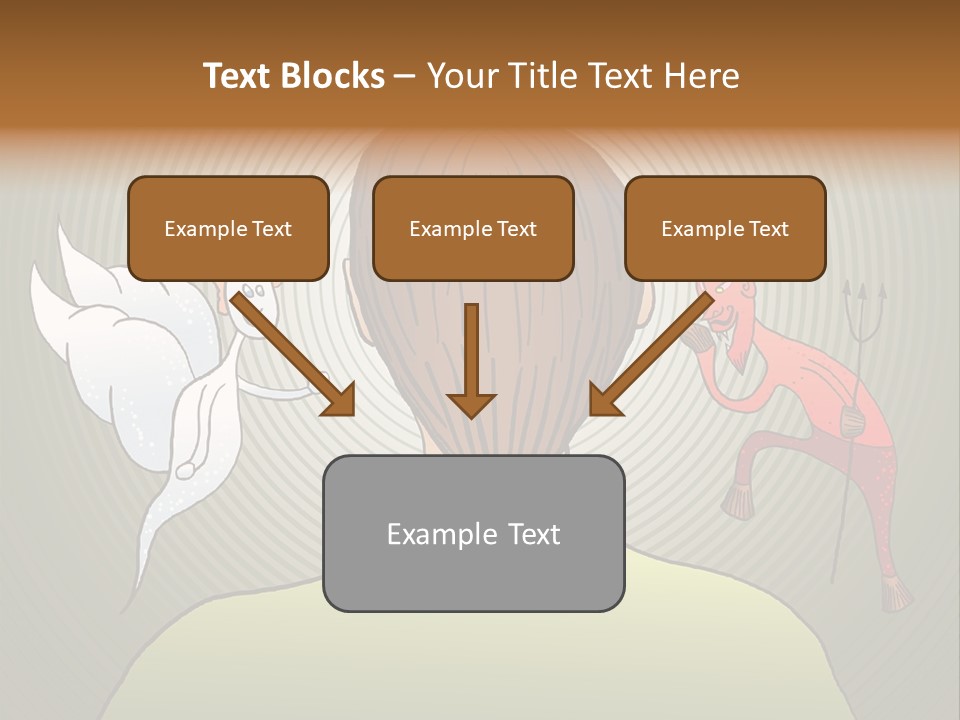 Hell Illustration Lie PowerPoint Template