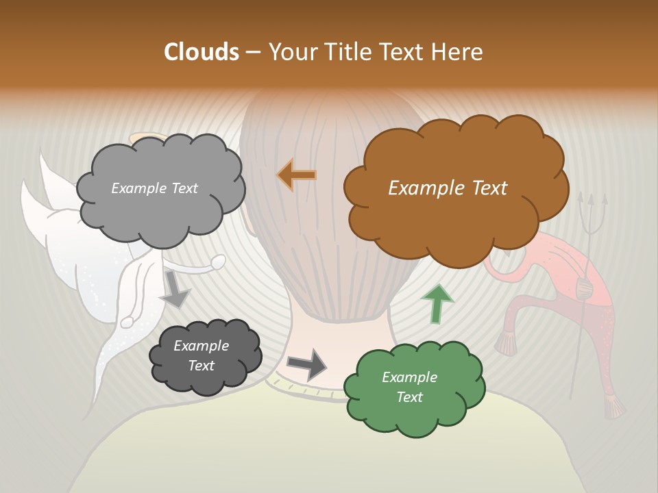 Hell Illustration Lie PowerPoint Template