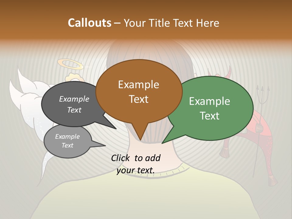 Hell Illustration Lie PowerPoint Template