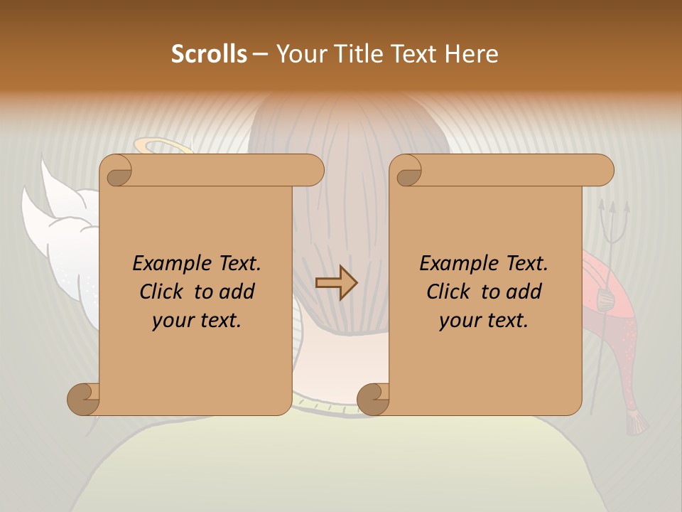 Hell Illustration Lie PowerPoint Template