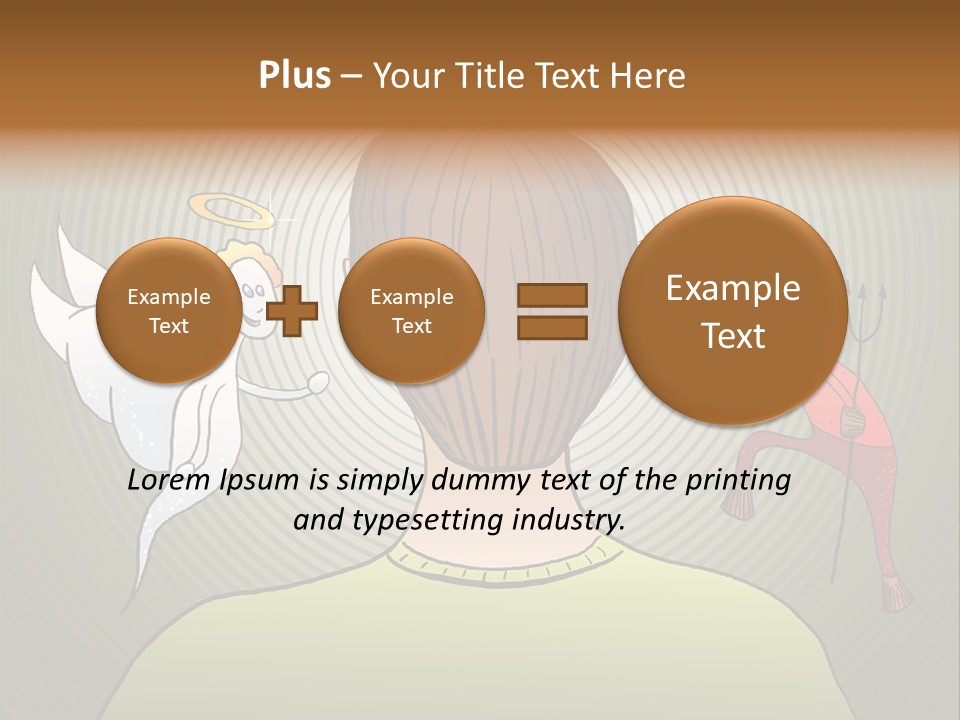 Hell Illustration Lie PowerPoint Template
