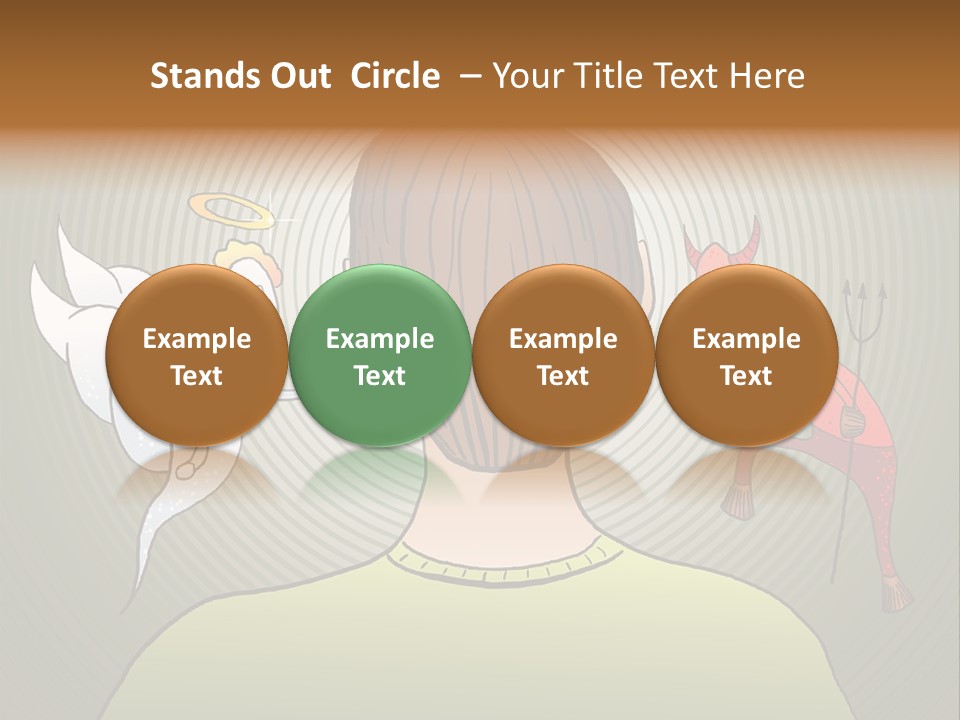 Hell Illustration Lie PowerPoint Template