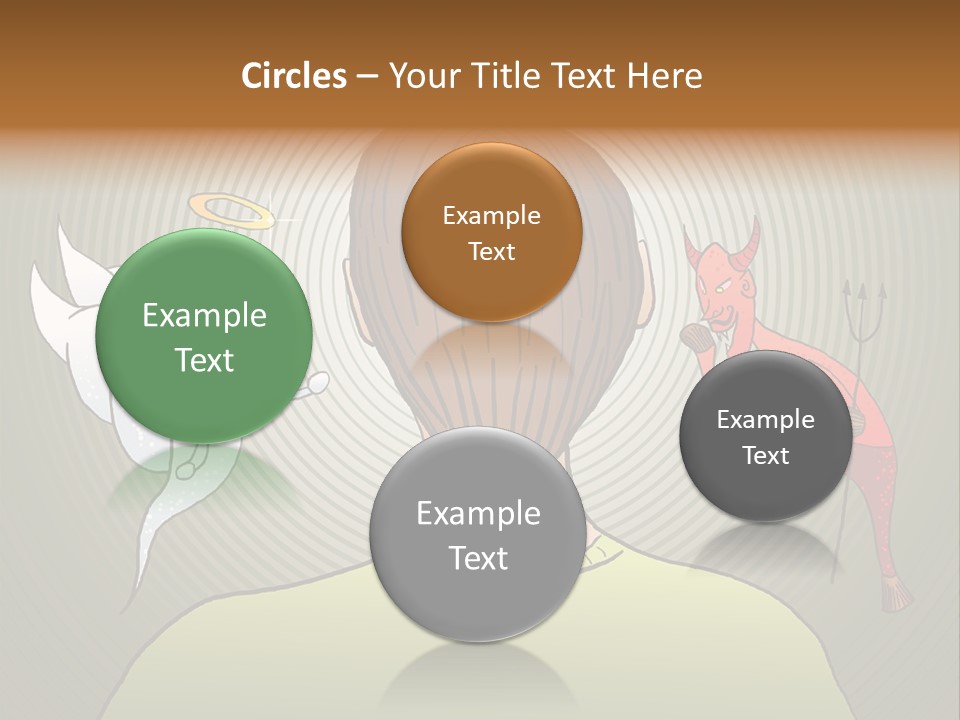 Hell Illustration Lie PowerPoint Template