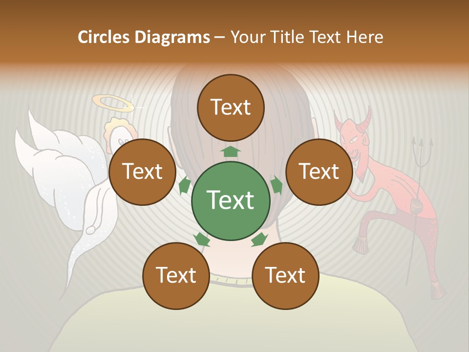 Hell Illustration Lie PowerPoint Template