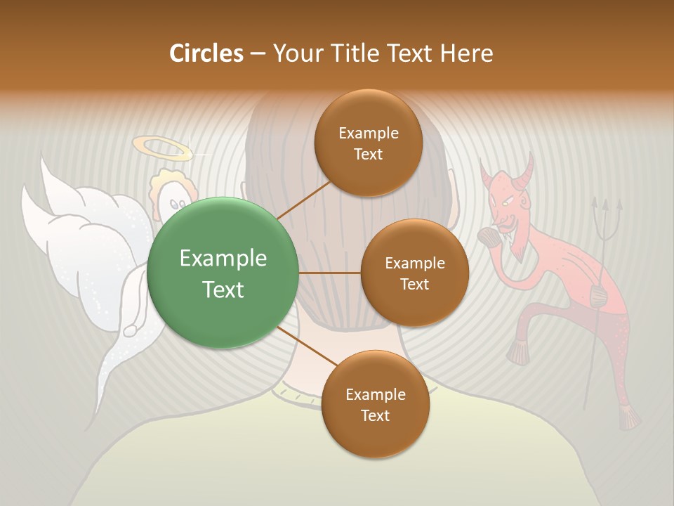 Hell Illustration Lie PowerPoint Template