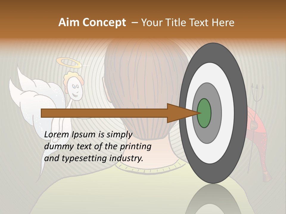 Hell Illustration Lie PowerPoint Template