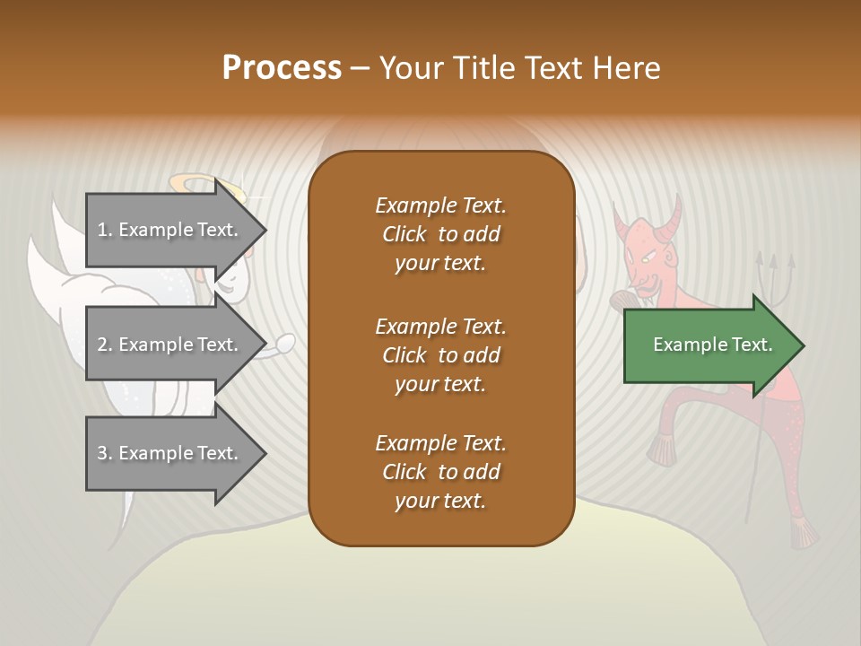 Hell Illustration Lie PowerPoint Template