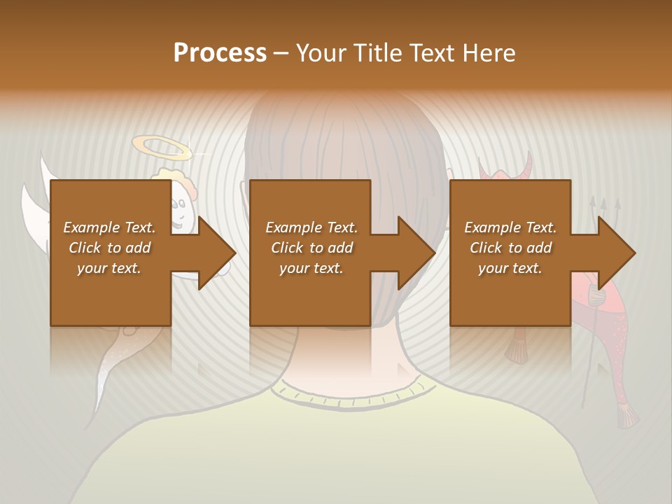Hell Illustration Lie PowerPoint Template
