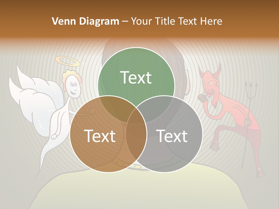 Hell Illustration Lie PowerPoint Template