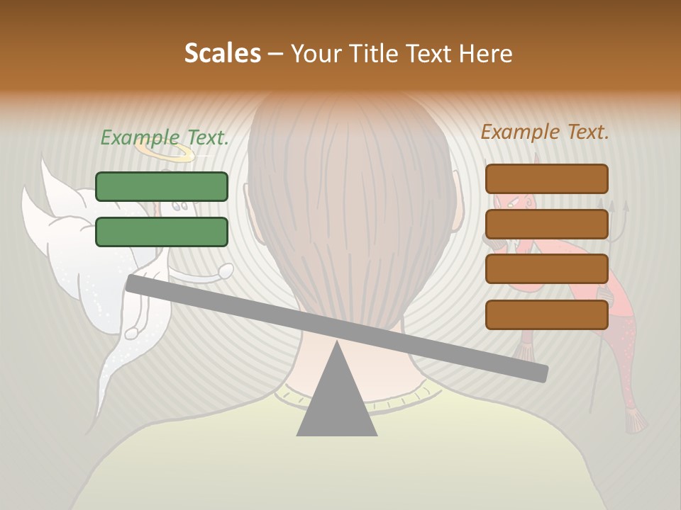 Hell Illustration Lie PowerPoint Template