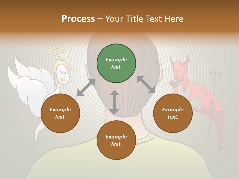 Hell Illustration Lie PowerPoint Template