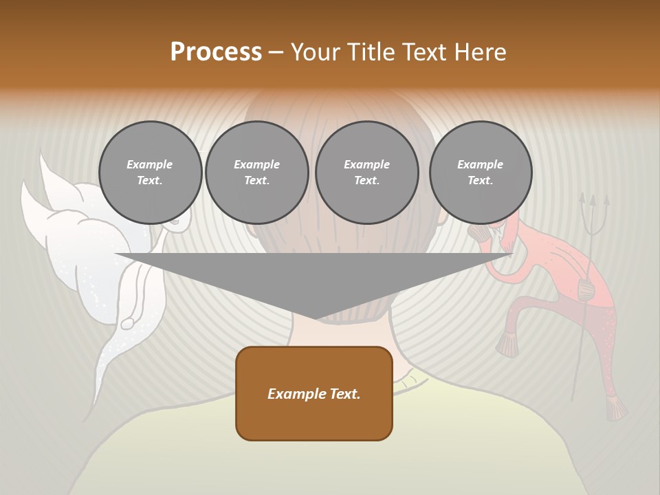 Hell Illustration Lie PowerPoint Template