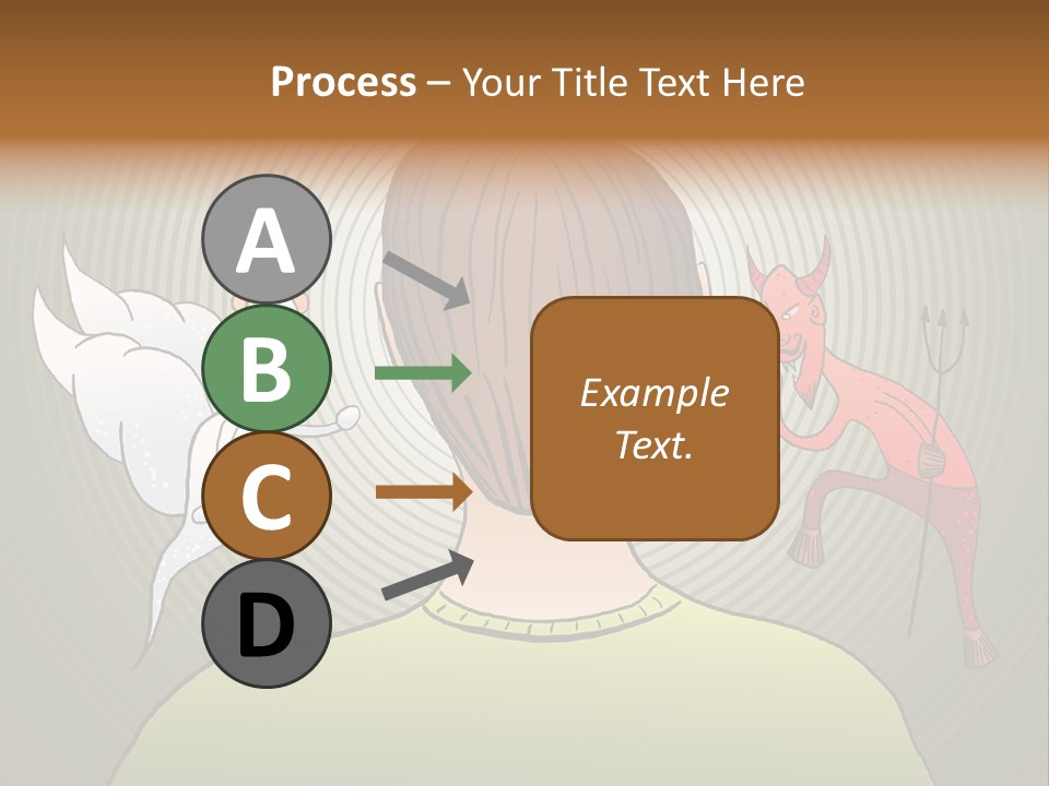Hell Illustration Lie PowerPoint Template