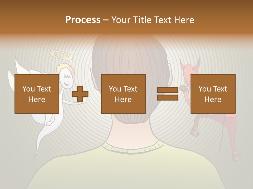 Hell Illustration Lie PowerPoint Template