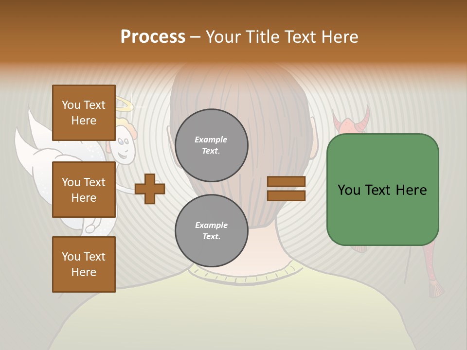Hell Illustration Lie PowerPoint Template
