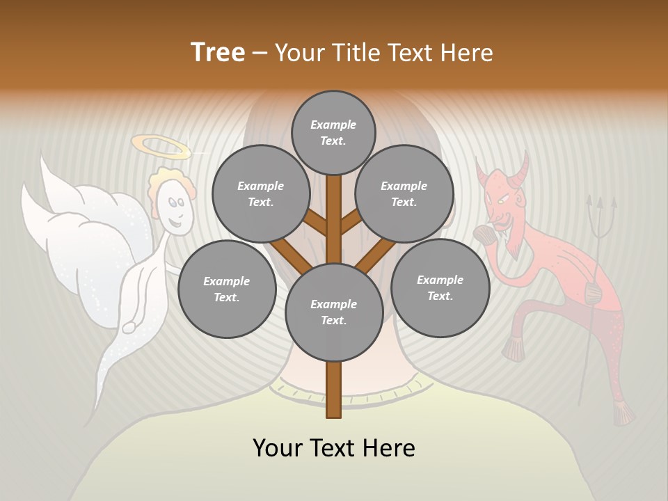 Hell Illustration Lie PowerPoint Template