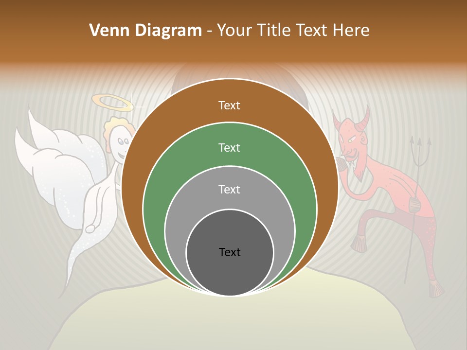 Hell Illustration Lie PowerPoint Template