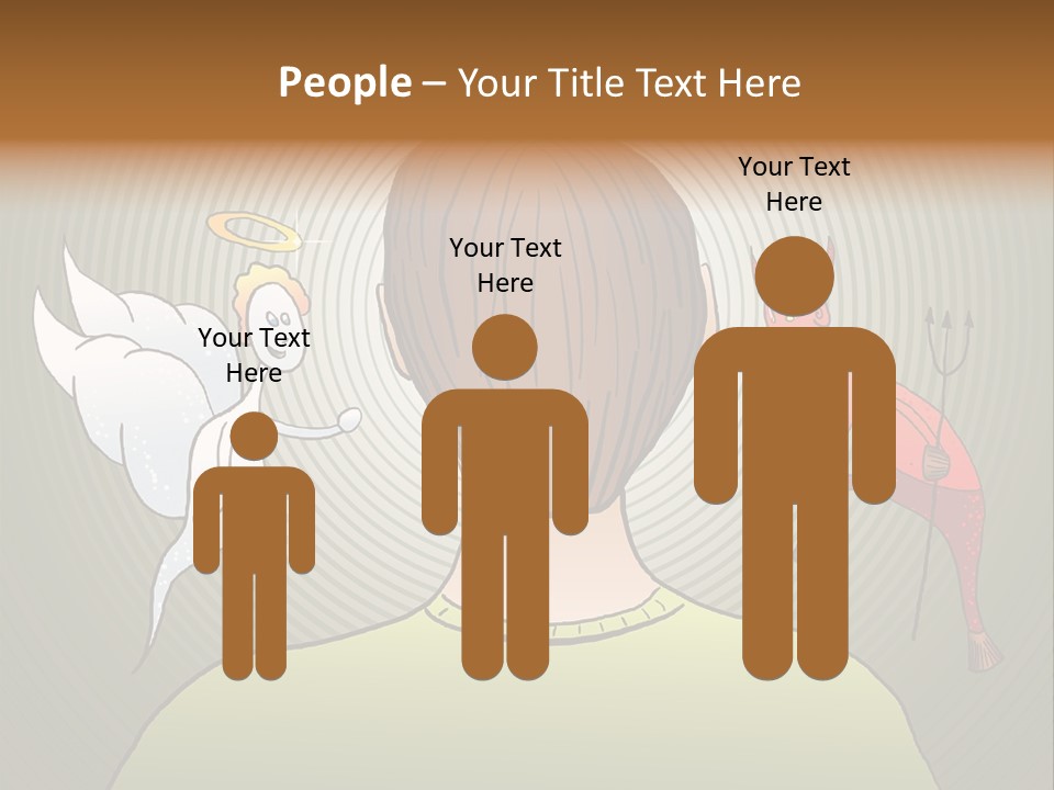 Hell Illustration Lie PowerPoint Template