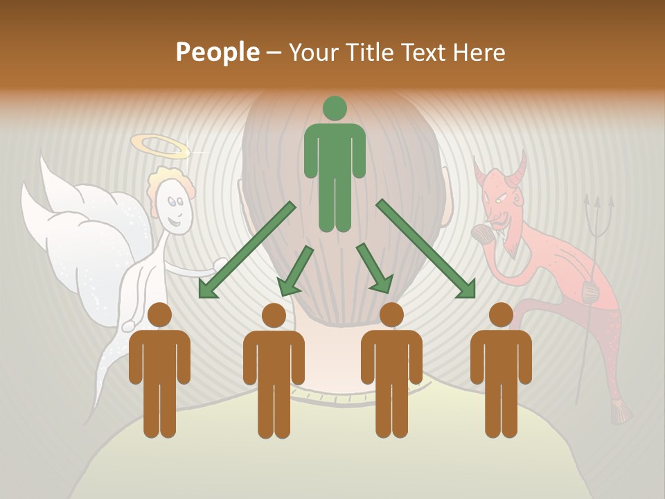 Hell Illustration Lie PowerPoint Template