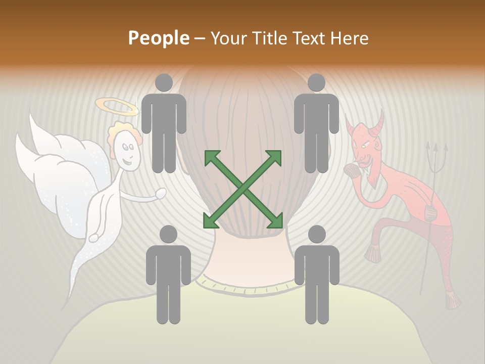 Hell Illustration Lie PowerPoint Template