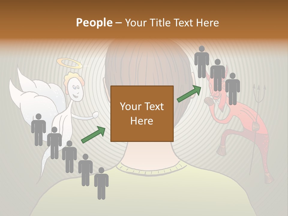 Hell Illustration Lie PowerPoint Template