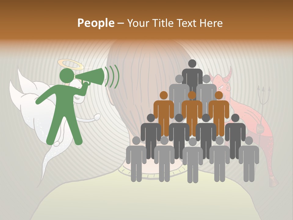 Hell Illustration Lie PowerPoint Template